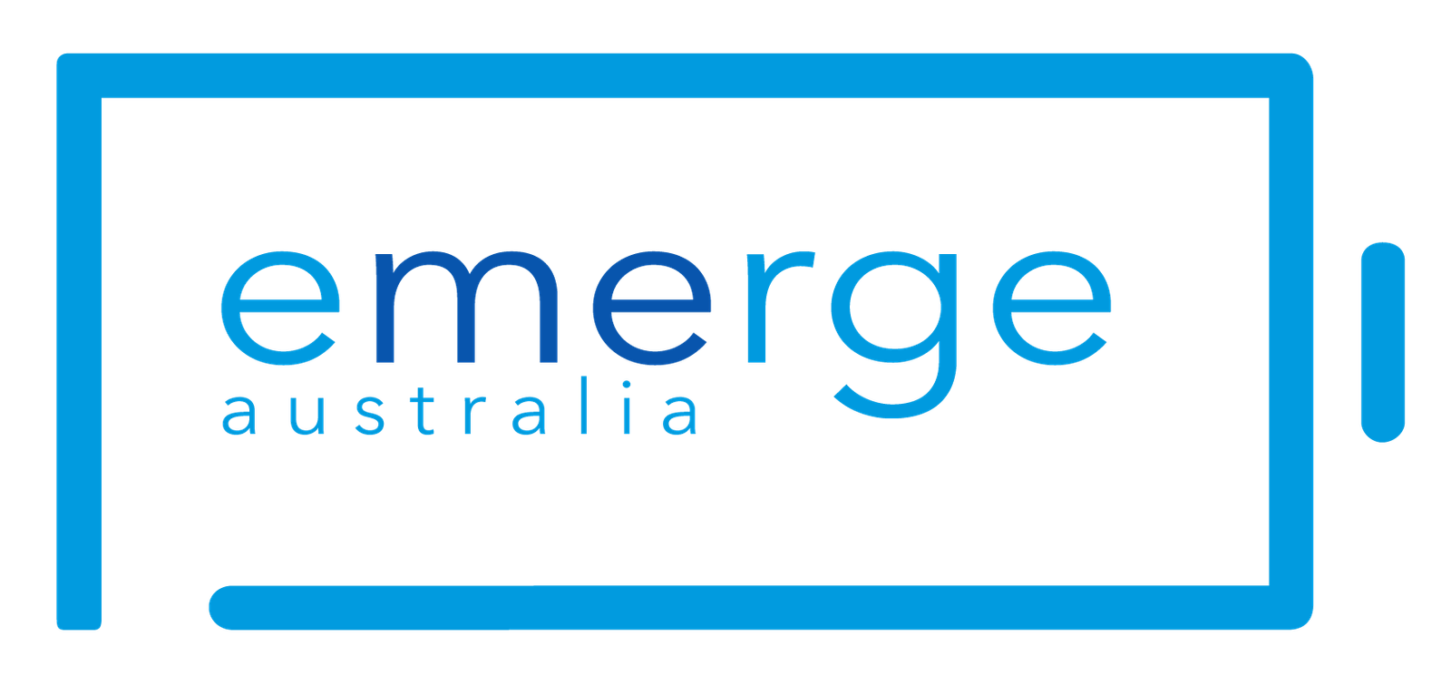 The logo for Emerge Australia, centered around the keyword ME/CFS.