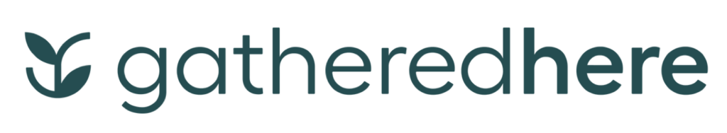 Gathereree logo featuring the word "gathereree" in the design, representing mecfs community.